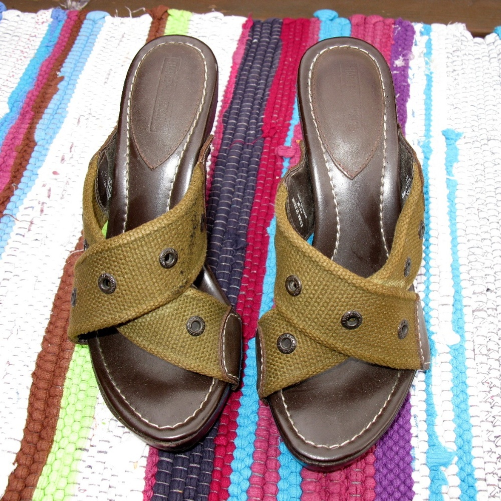 Harley-Davidson Army Sandals Slides Heels
